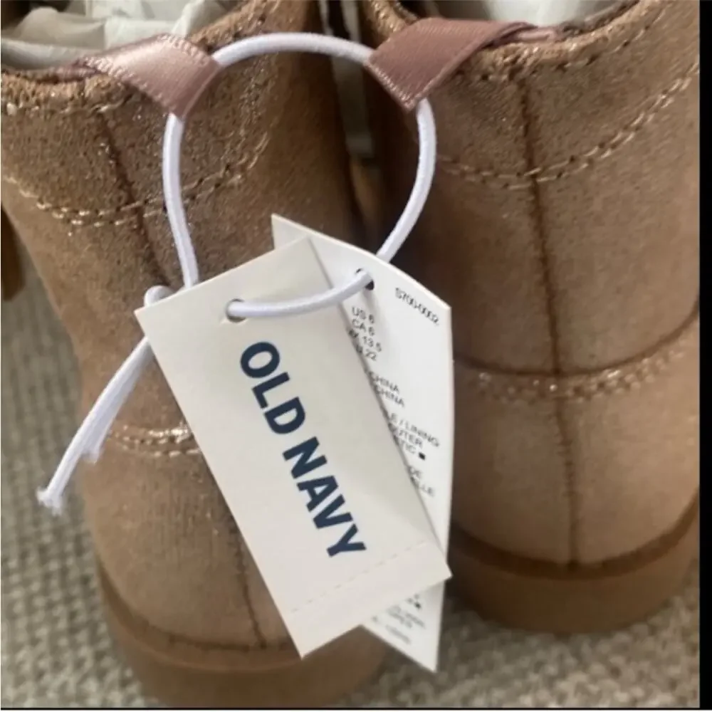 Old Navy Shiny Side-Zip Western Boots